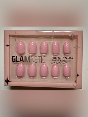 Glamnetic Think Pink Press On Nails | Short Oval | New Sealed